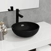 vidaXL Lavabo Verre tremp&eacute; 35x12 cm Noir
