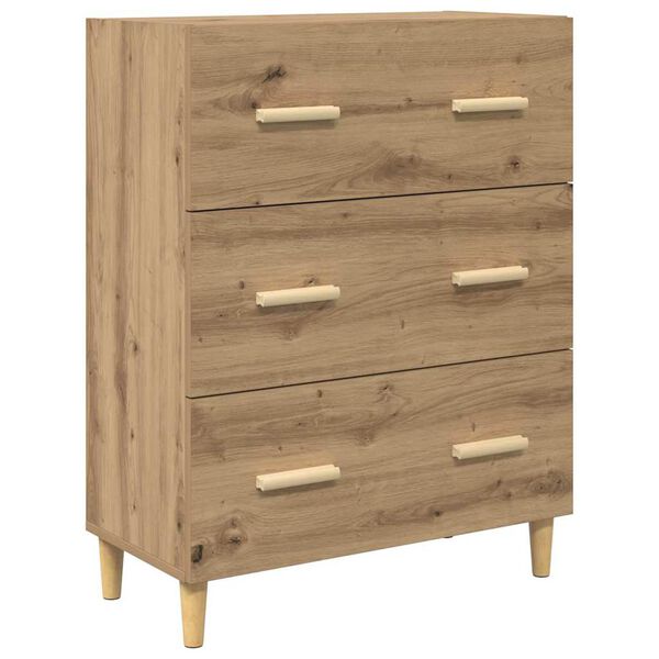 vidaXL Buffet Ch&ecirc;ne artisanal 69,5 x 34 x 90 cm Bois d'ing&eacute;nierie