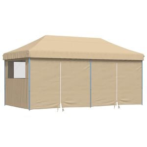 vidaXL Tente de r&eacute;ception pliable escamotable avec 4 parois lat&eacute;rales