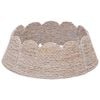 vidaXL Collier de sapin de No&euml;l Rond Blanc Diam. 45 x 22 cm