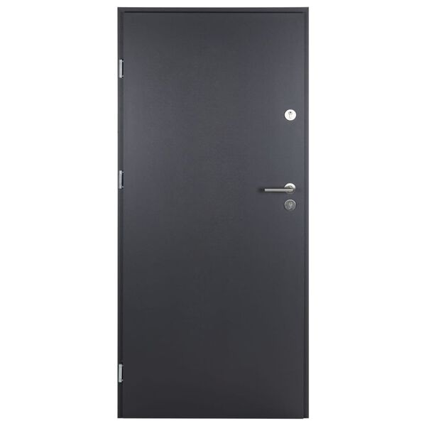 vidaXL Porte d'entr&eacute;e anthracite 100x200 cm aluminium