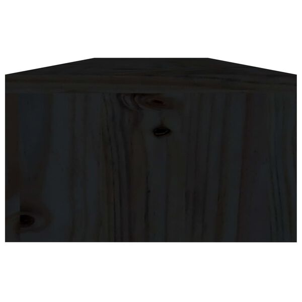 vidaXL Support de moniteur Noir 110x23,5x9 cm Bois d'ingénierie