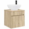 vidaXL Meuble de lavabo mural Ch&ecirc;ne Sonoma 49 x 44,5 x 66,5 cm