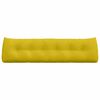 vidaXL Coussin de Dos Jaune 180 x 24 x 50 cm Velours