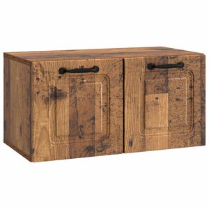 vidaXL Meuble TV mural Bois ancien 59,5 x 31 x 30 cm Bois d'ing&eacute;nierie