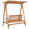 vidaXL Balancelle de jardin avec treillis Bois d'acacia solide