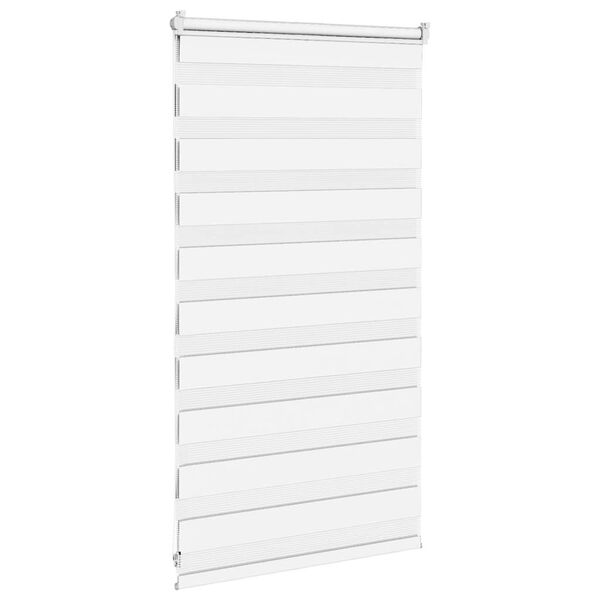 vidaXL Store z&egrave;bre blanc 90x100 cm largeur du tissu 85,9 cm polyester