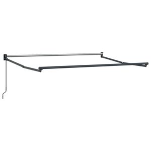 vidaXL Cadre de store r&eacute;tractable manuel Anthracite 3 x 2 m Aluminium