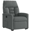 vidaXL Fauteuil inclinable Gris fonc&eacute; Tissu