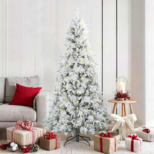 vidaXL Sapin de No&euml;l Artificiel &agrave; Branches Articul&eacute;es Blanc 180 cm