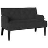 vidaXL Banc Chesterfield Noir 112 x 65,5 x 75 cm Velours