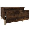 vidaXL Tables d'appoint 2 pcs Ch&ecirc;ne fum&eacute; 50x46x35 cm Bois ing&eacute;nierie