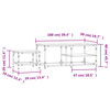 vidaXL Tables basses gigognes 2 pcs ch&ecirc;ne fum&eacute; bois d'ing&eacute;nierie