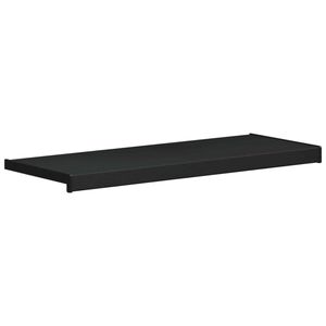 vidaXL Appui de fen&ecirc;tre Noir avec grain de bois 60 x 30 x 4,5 cm PVC