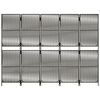 vidaXL Cloison de s&eacute;paration 5 panneaux gris r&eacute;sine tress&eacute;e