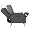 vidaXL Fauteuil inclinable Gris fonc&eacute; Tissu