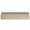 vidaXL Lit avec matelas 140x200 cm bois massif de pin