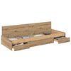 vidaXL Cadre de lit Ch&ecirc;ne artisanal 75 x 190 cm Bois d'ing&eacute;nierie