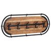 vidaXL Porte-manteau mural avec 5 crochets bois massif d'acacia