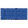 vidaXL Coussins de chaise à dossier haut lot de 2 bleu royal