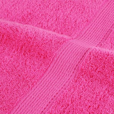 vidaXL Serviettes de qualité supérieure 2 pcs rose 600 g/m² 100% coton