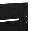 vidaXL Cadre de lit Noir 150 x 200 cm Bois de pin massif