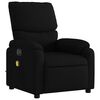 vidaXL Fauteuil de massage inclinable &eacute;lectrique Noir Tissu