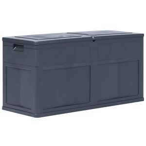 vidaXL Bo&icirc;te de rangement de jardin 320 L Noir