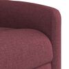 vidaXL Fauteuil inclinable de massage Rouge bordeaux Tissu