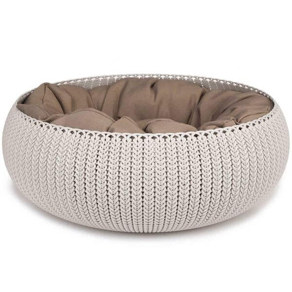 Curver Lit pour animaux de compagnie "Cozy" 50 x 22 cm Cr&egrave;me