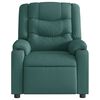 vidaXL Fauteuil de massage inclinable Vert fonc&eacute; Tissu