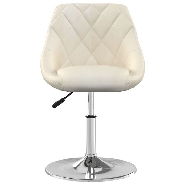 vidaXL Tabouret de bar Cr&egrave;me Velours