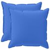 vidaXL Housse de coussin 2 pc HOUTEN Bleu royal 60 x 60 cm Polyester