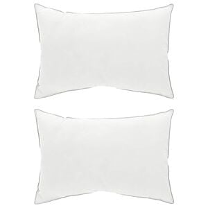 vidaXL Oreiller 2 pc 50 x 75 cm Laine australienne Blanc