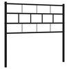 vidaXL T&ecirc;te de lit de remplacement m&eacute;tal noir 100 cm