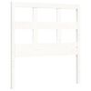 vidaXL Cadre de lit sans matelas blanc bois massif