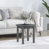 vidaXL Table basse Gris &Oslash; 45x40 cm Bois massif de pin