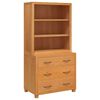 vidaXL Ensemble de meubles de rangement avec tiroir 2 pi&egrave;ces Marron