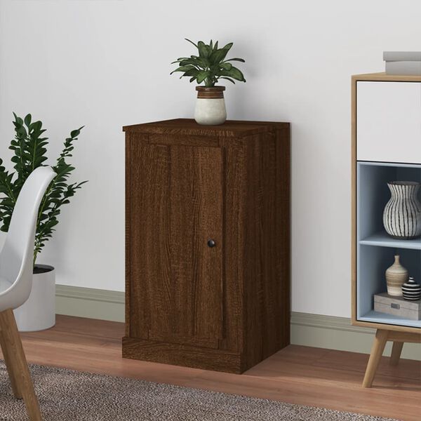 vidaXL Buffet ch&ecirc;ne marron 37,5x35,5x67,5 cm bois d'ing&eacute;nierie