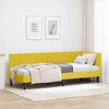 vidaXL Cadre de lit d'angle Jaune 80 cm x 200 cm Velours