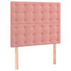 vidaXL Cadre de lit sans matelas rose 90x190 cm velours