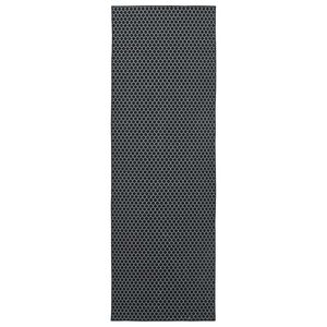 vidaXL Coureur de Tapis ORIZ 1150 gsm Motif en maille noire