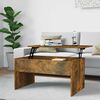 vidaXL Table basse Ch&ecirc;ne fum&eacute; 80x50,5x41,5 cm Bois d'ing&eacute;nierie