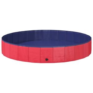 vidaXL Piscine pour Chien &Oslash;200 x 30 cm PVC &eacute;pais Rouge