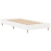 vidaXL Cadre de lit sans matelas blanc 90x200 cm bois d'ing&eacute;nierie