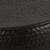 vidaXL Table basse Aluminium martel&eacute; 70x30 cm Noir
