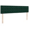 VidaXL Cadre de lit ottoman avec matelas vert fonc&eacute; 180x200cm velours