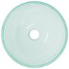 vidaXL Lavabo Verre trempé 30x12 cm Dépoli