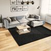 vidaXL Tapis OVIEDO &agrave; poils courts noir 240x240 cm
