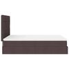 VidaXL Cadre de lit ottoman avec matelas marron fonc&eacute; 140x200 cm tissu